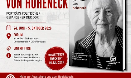 Frauengefängnis von außen, teils von einem kahlen Baum verdeckt